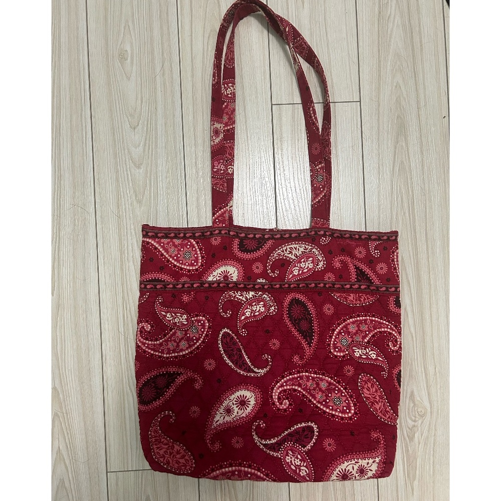 Vera Bradley Red Paisley Tote